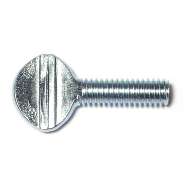 Midwest Fastener Thumb Screw, 5/16"-18 Thread Size, Spade, Zinc Plated Steel, 1 in Lg, 4 PK 60515 - main